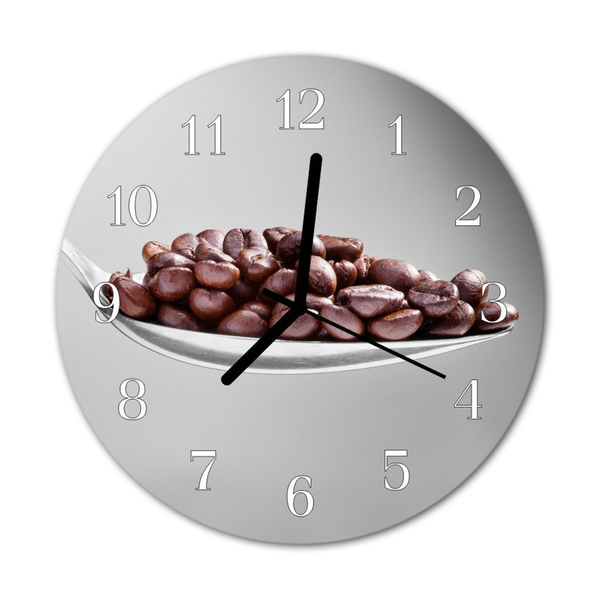 Ronde glazen klok Lepel koffie