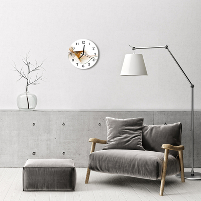 Ronde glazen klok Abstractie