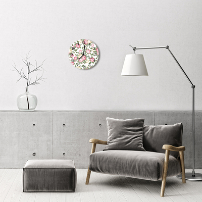 Ronde glas klok Planten