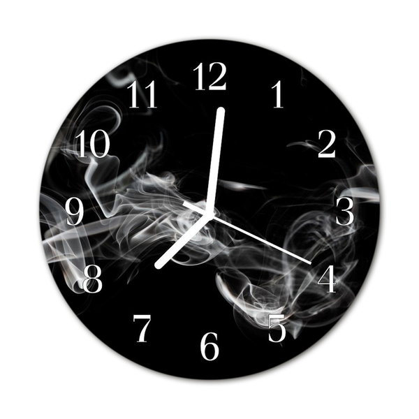 Ronde glas klok Rook