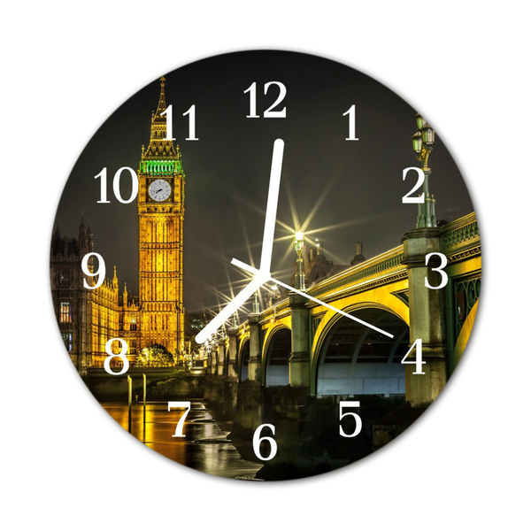 Ronde glas klok Londen