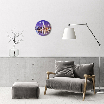 Ronde glas klok Stad