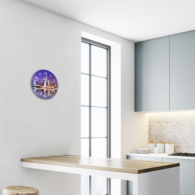 Ronde glas klok Stad