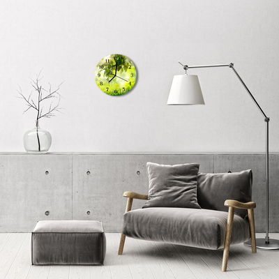 Ronde glas klok Appelboom