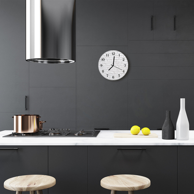 Ronde glas klok Steen