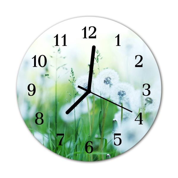 Ronde glas klok Weide