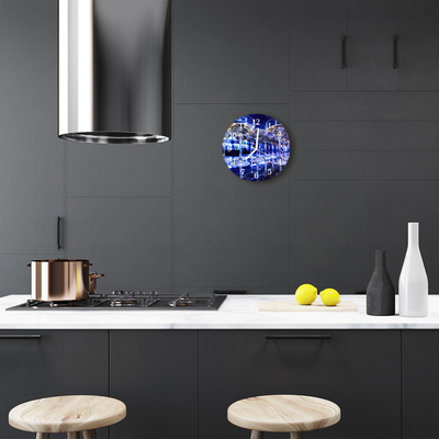 Ronde glas klok Glaslamp