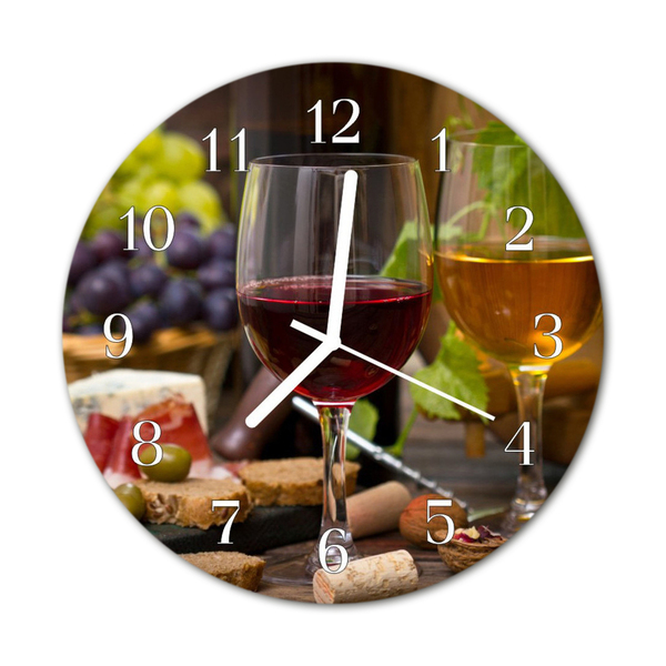 Ronde glas klok Glas wijn