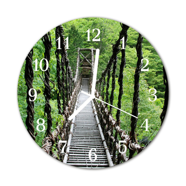 Ronde glas klok Hangende brug