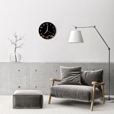 Ronde glas klok Vork