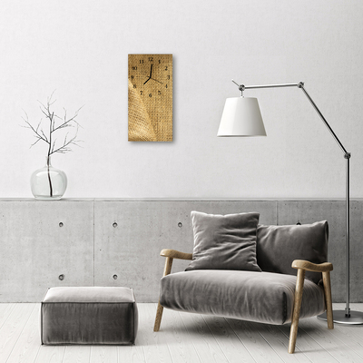 Glazen klok rechthoekige Beige canvas