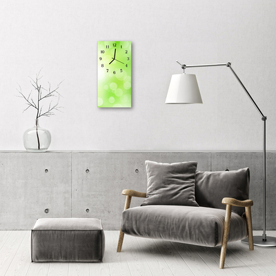 Rechthoekige glas klok Kunst licht groen