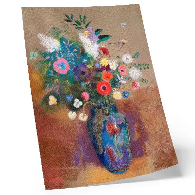 Poster van Boeket bloemen (1900-1905) door Odilon Redon