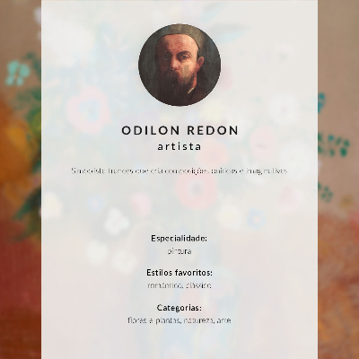 Poster Boeket bloemen (1900-1905) van Odilon Redon