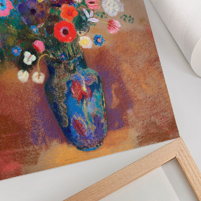 Poster Boeket bloemen (1900-1905) van Odilon Redon