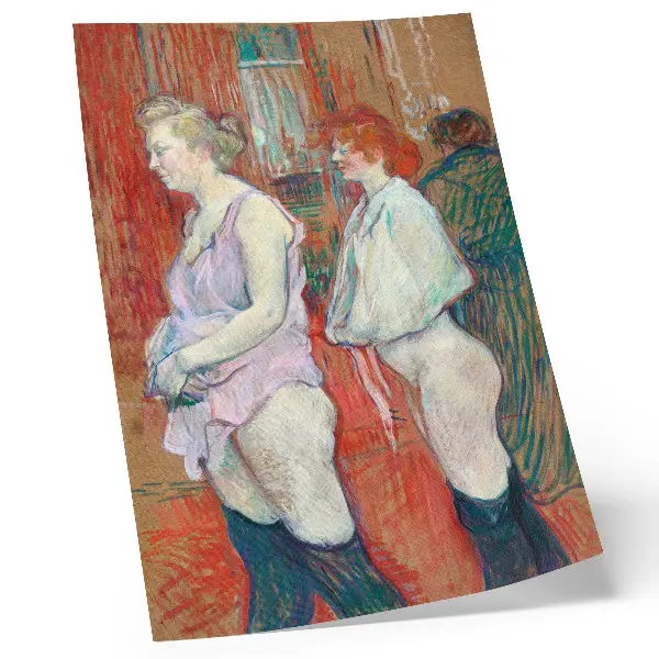 Rue des Moulins (1894) van Henri de Toulouse-Lautrec poster met hoge resolutie