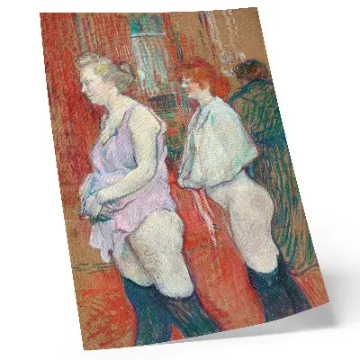 Rue des Moulins (1894) van Henri de Toulouse-Lautrec poster met hoge resolutie
