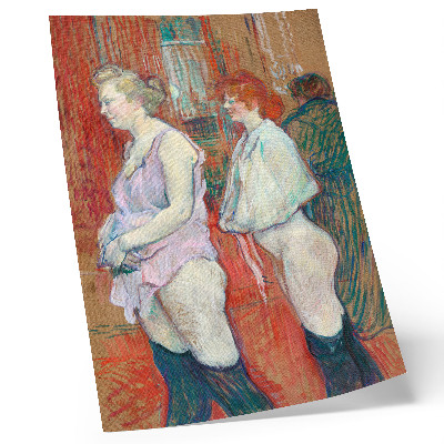 Poster Rue des Moulins (1894) schilderij met hoge resolutie van Henri de Toulouse-Lautrec