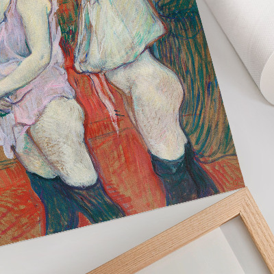 Poster Rue des Moulins (1894) schilderij met hoge resolutie van Henri de Toulouse-Lautrec