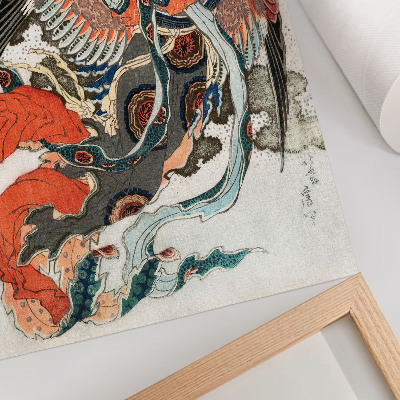 Wandposter Japanse Hokusai in vintage ukiyo-e-stijl
