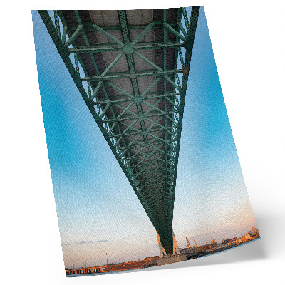 Poster Vakwerkbrugconstructie symmetrie moderniteit