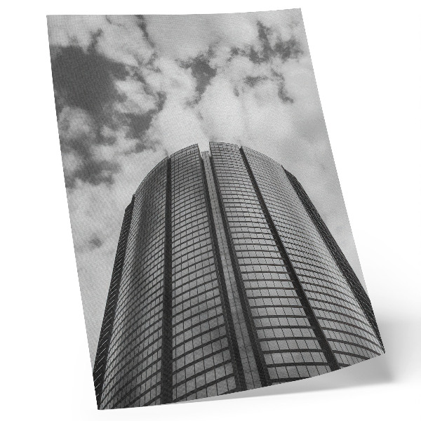 Decoratieve poster Moderne wolkenkrabber, symmetrie, elegantie