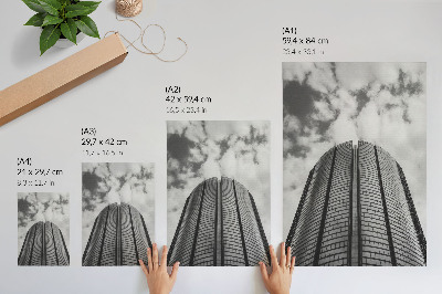 Decoratieve poster Moderne wolkenkrabber, symmetrie, elegantie