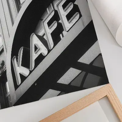 Wandposter nostalgische inscriptie op een gevel