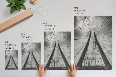 Decoratieve poster Touwbrug moderniteit elegantie symmetrie