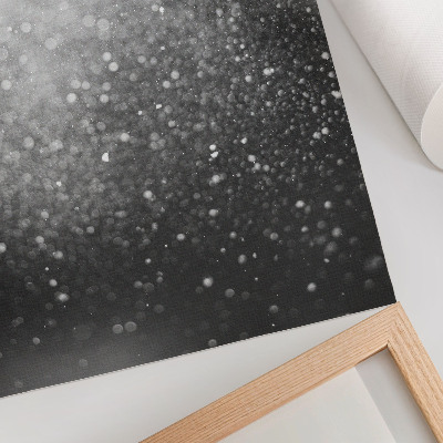 Poster Subtiele lichtgrijze bokeh-verfijning