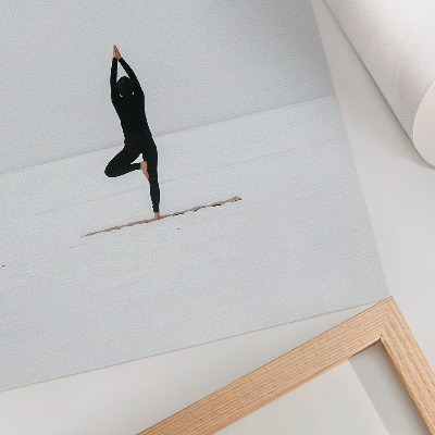 Wandposter Minimalisme, figuur, yoga, vrede, harmonie