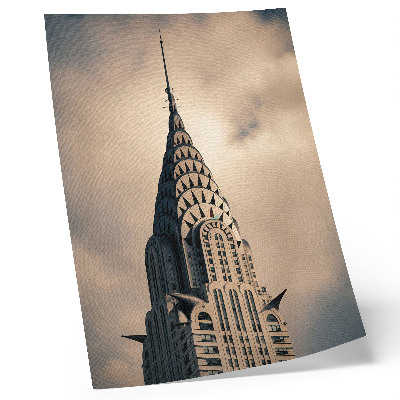 Poster Een elegante toren, visuele symmetrie en een rijkdom aan architectonische vormen.