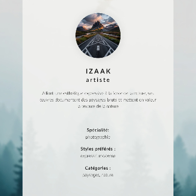 Wandposter Zachte mist, bosvogel hoog boven de bomen