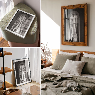 Decoratieve poster Monochroom spel van licht en schaduw