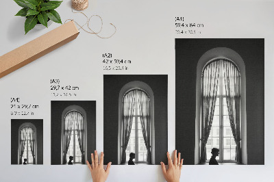 Decoratieve poster Monochroom spel van licht en schaduw