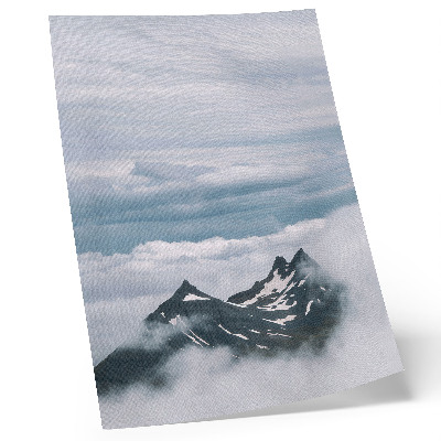 Poster Bergtoppen in de mist, rust, elegantie