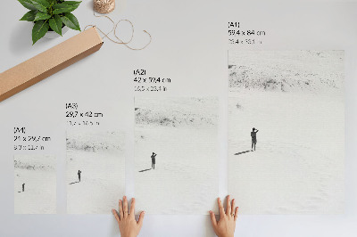 Decoratieve poster Minimalisme, eenzaamheid, ruimte, rust.