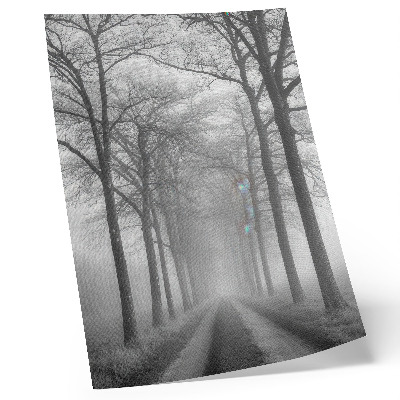Wandposter Misty Tree Alley Modern Minimalisme