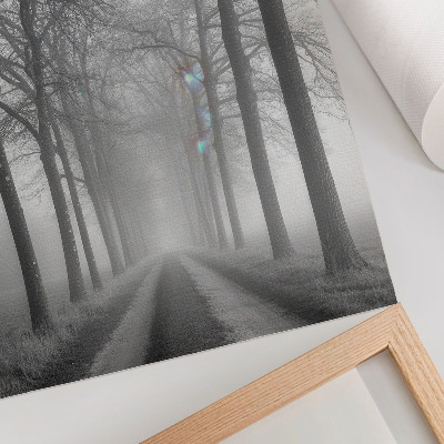 Wandposter Misty Tree Alley Modern Minimalisme