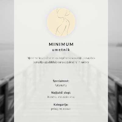 Wandposter Zwart-witte pier, kalm water, minimalistisch landschap