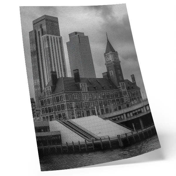 Poster Hoogbouw, historisch gebouw, kleurcontrast