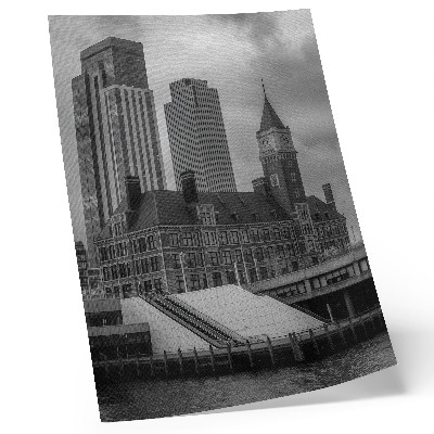 Poster Hoogbouw, historisch gebouw, kleurcontrast