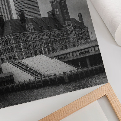 Poster Hoogbouw, historisch gebouw, kleurcontrast