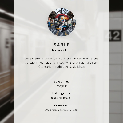 Wandposter Modern metroperron, dynamische architectonische ruimte
