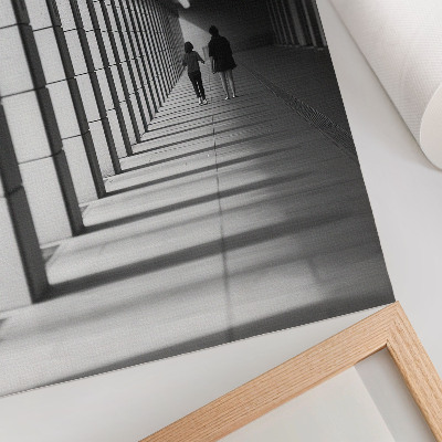 Wandposter Moderne architectuur, lange schaduwen, symmetrie