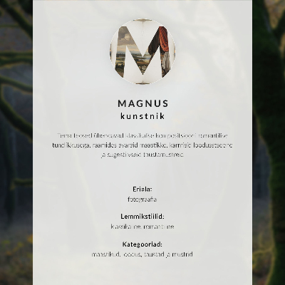 Decoratieve poster Magisch bos, herfstlicht, vredige sfeer