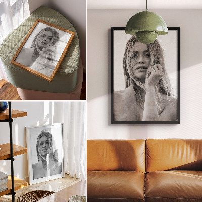 Wandposter Een portret van een vrouw vol emoties