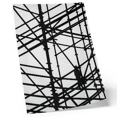 Wandposter Contrasterende lijnen, lichte achtergrond, structuur, moderniteit