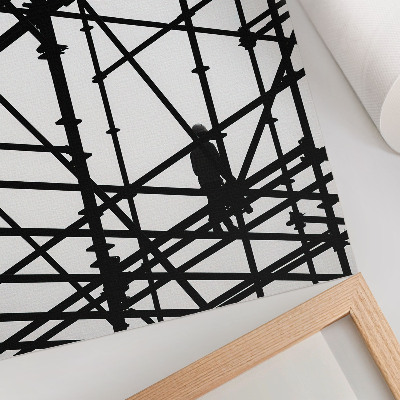 Wandposter Contrasterende lijnen, lichte achtergrond, structuur, moderniteit
