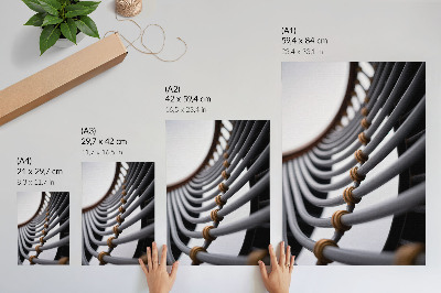 Poster Pijpbochten, metalen constructie, ruimtelijk ontwerp